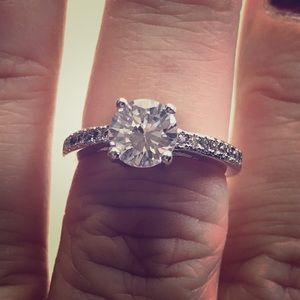 Platinum plated solitaire